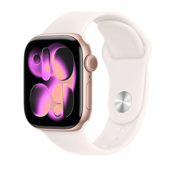 Apple Watch Series 11 46mm, Starlight + ремешок Sport Band «Starlight»