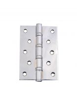 Петля врезная для деревянных дверей, Apecs, 120х80х3 мм, B4-Steel-CR, 13736, универсальный, с 4 подшипниками, хром