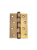 Петля врезная для деревянных дверей, Apecs, 100х70х3 мм, B4-Steel-AB, 13725, универсальный, с 4 подшипниками, бронза