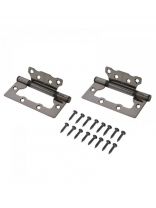 Петля накладная для деревянных дверей, Аллюр, 100х75х2.5 мм, универсальная, 2ВВ BN, 12162, 2 шт, блистер, черный никель