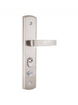 Ручка дверная Аллюр, РН-А300 Y, 10 106, двухсторонняя универсальная для китайских металлических дверей, комплект ручек, сталь