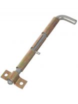 Засов гаражный, под сварку, ригель круглый гнутый, Секрет-Киров, 180 мм, ЗД-08, 2846