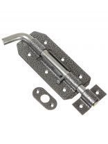 Засов гаражный, ригель круглый, Делга, 10234, античное серебро