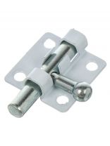 Задвижка дверная задвижка, пустотельный ригель, Кунгур, 3Т7, 10 367, белая