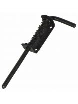 Засов накладной, ригель круглый, НОЭЗ, L-250 мм, 20382, черный