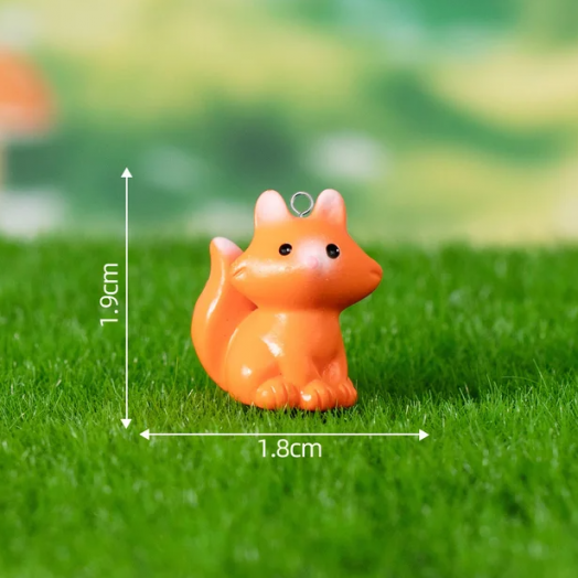 Подвеска фигурка Лисичка  из полимерной смолы 18х19 мм  IYOE.F.1819