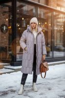 Зимняя куртка большие размеры, арт.28126 [бежевый]