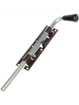 Засов с пружиной, ригель круглый, Домарт, ЗСП-400, античная медь