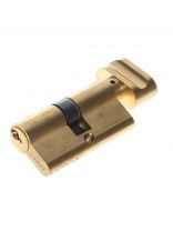 Личинка замка двери Vanger, EL-60-C-G, 17562, алюминий, 60 мм, с заверткой, золото, 30/30