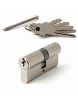 Личинка замка двери Vanger, YC-70(30C/40)-C-CR, 30582, чугун, 70 мм, с заверткой, хром/никель