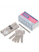 Личинка замка двери Apecs, SM-80(35/45)-NI, 9065, 80 мм, никель