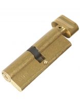 Личинка замка двери Apecs, SC-90-Z-C-G/C-G, 6358, 90 мм, с заверткой, золото, 45/45