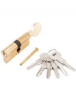 Личинка замка двери Аллюр, A.G 70-6К ВР, 1 271, 70 мм, золото, латунь, 6 ключей