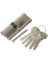 Личинка замка двери Apecs, SC-80(35/45)-Z-NI/SC-80(35/45)-NI, 9061, 80 мм, никель