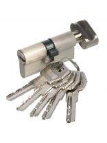 Личинка замка двери Стандарт, MAX 60, 14 795, 60 мм, матовый никель, 5 перфоключей/вертушка