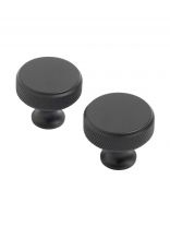 Ручка-кнопка мебельная StahlBuro, AP2704, 2 штуки, матовый черный, 16731