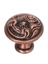 Ручка-кнопка мебельная Trodos, 14.129.30 736S, медь, 303026