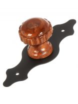 Ручка-кнопка Домарт, Декоративная, черная, 9 353