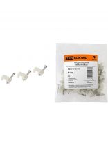 Скоба пластик, 5 мм, 50 шт, плоская, TDM Electric, SQ0513-0009