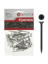 Саморез по металлу и гипсокартону, диаметр 3.5х51 мм, 30 шт, пакет, Bartex