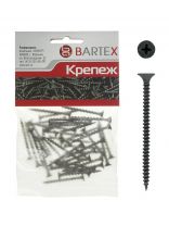 Саморез по металлу и гипсокартону, диаметр 3.5х55 мм, 30 шт, пакет, Bartex