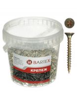 Саморез универсальный, диаметр 4х30 мм, 500 шт, оцинкованный, в ассортименте, банка, Bartex