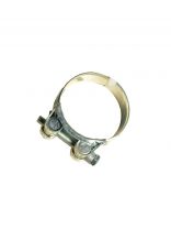 Хомут обжимной червячный усиленный, 52-55 мм, оцинкованный, Robust