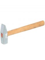 Молоток слесарный, НИЗ, квадратный боек, оцинкованный, рукоятка дерево, 0.8 кг, 25006015/25020015