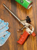 Пистолет для монтажной пены, 190 мм, алюминий, тефлоновый, Bartex, Profi, CY-028