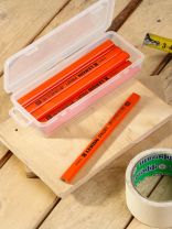 Карандаш малярный, 10 шт, 176 мм, для твердых поверхностей, оранжевый, Lekon, Profi, 014016