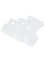 Шпатель 3 шт, резина, прямой, 40 мм, 60 мм, 80 мм, белый, Ekotools, Ekotools, 1055003