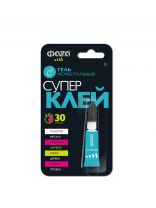 Супер клей ФАZА, однокомпонентный, 3 г, гель, моментальный, блистер, 5044081, GGl-3x1