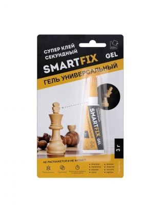 Клей A.D.M, универсальный, 3 г, блистер, SmartFix GEL, Супер