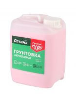 Грунтовка водно-дисперсионная, акриловая, Русские узоры, Оптима R107, глубокого проникновения, для внутренних работ, 5 л