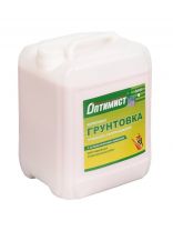 Грунтовка водно-дисперсионная, акриловая, Оптимист, G103, глубокого проникновения, для внутренних и наружных работ, 5 л, зеленая этикетка