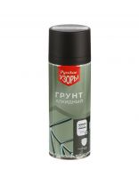 Грунтовка аэрозольная, алкидная, Русские узоры, для внутренних и наружных работ, черная, 0.52 л