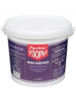 Краска водно-дисперсионная, Русские узоры, полиакриловая, фасадная, матовая, 2.7 кг