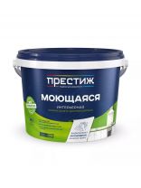 Краска водно-дисперсионная, Престиж, W-4, акриловая, универсальная, моющаяся, влагостойкая, матовая, супербелая, 2.7 кг