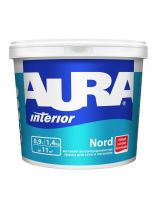 Краска водно-дисперсионная, Aura, Nord, акриловая, интерьерная, матовая, 0.9 л