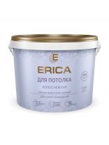 Краска водно-дисперсионная, Erica, акриловая, для стен и потолков, матовая, белая, 6.5 кг
