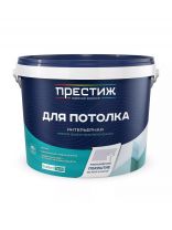 Краска водно-дисперсионная, Престиж, W1 ВД-АК-212, акриловая, для потолков, матовая, супербелая, 13 кг