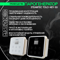 Парогенератор Steamtec TOLO KEY 30 - 3 кВт
