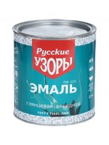 Эмаль Русские узоры, ПФ-115, алкидная, глянцевая, черная, 2.7 кг