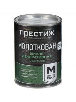 Эмаль Престиж, с молотковым эффектом, быстросохнущая, алкидная, полуглянцевая, серебристо-зеленая, 0.8 кг