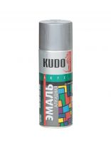 Эмаль аэрозольная, KUDO, универсальная, алкидная, глянцевая, серая, 520 мл, KU-1018