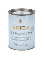 Эмаль Erica, для радиаторов, термостойкая, акриловая, полуглянцевая, белая, 0.8 кг
