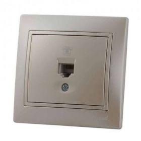 Розетка Телефонная Евро Lezard Mira 701-3030-137 Пластик / Лезард