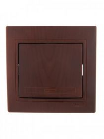 Выключатель Lezard Mira 701-0601-100 Вишня, Пластик / Лезард