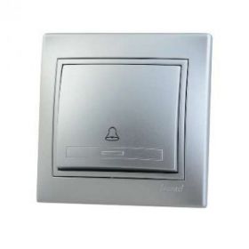 Кнопка Звонка Lezard Mira 701-1010-103 Серебро, Пластик / Лезард