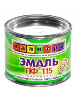 Эмаль Палитра, ПФ-115, алкидная, глянцевая, серая, 0.4 кг